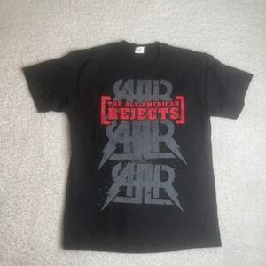 2009 All American rejects concert band tshirt men's black grunge L